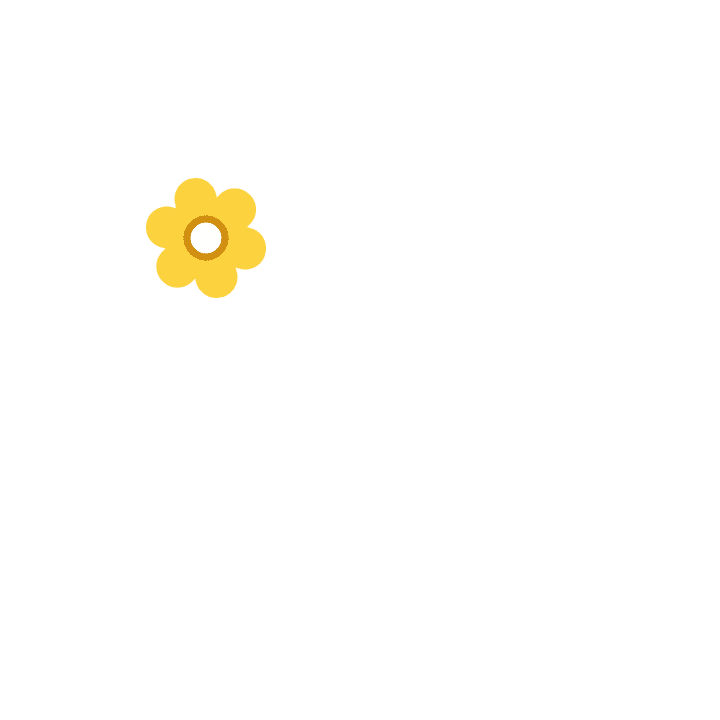 alpaca with flower on ear